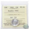 Image 1 : 10-cent 1940 'Double 1940' ICCS Certified MS-64