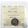 Image 1 : 10-cent 1947 Maple Leaf ICCS Certified MS-65
