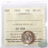 Image 1 : 10-cent 1952 ICCS Certified MS-65