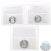 Image 2 : 10-cent 1953 NSF, 1956 & 1957 ICCS Certified MS-65. 3pcs