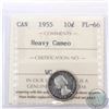 Image 1 : 10-cent 1955 ICCS Certified PL-66 Heavy Cameo
