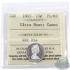 Image 1 : 10-cent 1965 ICCS Certified PL-67 Ultra Heavy Cameo. Finest grade known!