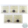 Image 1 : 10-cent 2003P, 2006P, 2008, 2010 & 2011 ICCS Certified MS-66. 5pcs