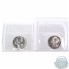 Image 2 : 25-cent 1953 Small Date & 1953 Large Date ICCS Certified MS-64; Cameo. 2pcs