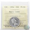 Image 1 : 25-cent 1954 ICCS Certified PL-66; Heavy Cameo. Tied for Finest Known by ICCS.