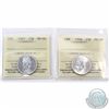 Image 1 : 25-cent 1966 & 1967 ICCS Certified MS-66. 1966 is tied for highest known. 2pcs