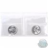 Image 2 : 25-cent 1966 & 1967 ICCS Certified MS-66. 1966 is tied for highest known. 2pcs