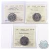 Image 1 : 25-cent 2004P St. Croix, 2004P Canada Day Numismatic BU & 2005P Saskatchewan ICCS Certified MS-66. 3