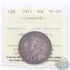Image 1 : 50-cent 1911 ICCS Certified VF-20. A soft rose toning with strong details for the grade.