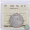 Image 1 : 50-cent 1913 ICCS Certified VF-20