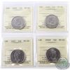 Image 1 : 50-cent 2006P, 2007, 2008 & 2009 ICCS Certified MS-66.4pcs