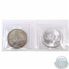 Image 2 : Silver $1 1937 & 1939 ICCS Certified MS-63. 2pcs