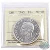Image 1 : Silver $1 1945 ICCS Certified MS-60