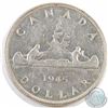 Image 1 : Silver $1 1945 'Double 5' Variety Very Fine (lightly cleaned)