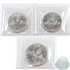 Image 2 : Silver $1 1950 SWL, 1953 NSF & 1955 ICCS Certified MS-64. 3pcs