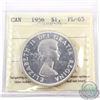 Image 1 : Silver $1 1956 ICCS Certified PL-65 Cameo