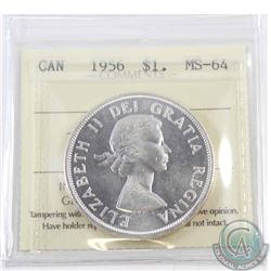 Silver $1 1956 ICCS Certified MS-64