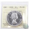 Image 1 : Silver $1 1959 ICCS Certified PL-66 Heavy Cameo