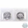 Image 2 : Silver $1 1960 & 1963 ICCS Certified MS-64. 2pcs