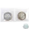 Image 2 : Silver $1 1962 & 1963 ICCS Certified MS-64. 2pcs