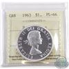 Image 1 : Silver $1 1963 ICCS Certified PL-66 Heavy Cameo