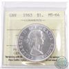 Image 1 : Silver $1 1963 ICCS Certified MS-64