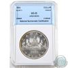 Image 1 : Silver $1 1965 Large Beads, Blunt 5 National Numismatic Certification MS-65. We recommend that you v
