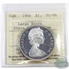 Image 1 : Silver $1 1966 Large Beads ICCS Certified PL-66 Ultra Heavy Cameo