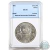 Image 1 : Silver $1 1966 National Numismatic Certification MS-65. We recommend that you view the lot to form y