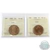 Image 1 : Loon $1 1996 & 1997 ICCS Certified MS-66. 2pcs