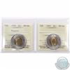 Image 1 : $2 1997 & 1999 Nunavut ICCS Certified MS-66. 2pcs
