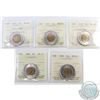 Image 1 : $2 2000 Knowledge, 2003, 2004, 2005 & 2006 ICCS Certified MS-65. 5pcs