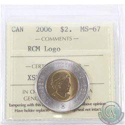$2 2006 RCM Logo ICCS Certified MS-67