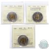 Image 1 : $2 2006 Commemorative MS-67 NBU, 2007 MS-66 & 2009 MS-66. 3pcs