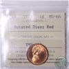 Image 1 : 1-cent 1977 Rotated Dies ICCS Certified MS-66; Red (minor rotation)