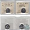 Image 1 : 5-cent 1977 Double Die 7 ICCS Certified MS-67; NBU & Double 1977 High 7 ICCS Certified MS-66; NBU. 2