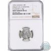 Image 1 : 10-cent 1993 Struck on a defective planchet NGC Certified MS-62. This is a stunning error with a lar