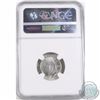 Image 2 : 10-cent 1993 Struck on a defective planchet NGC Certified MS-62. This is a stunning error with a lar