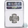 Image 2 : 25-cent 1993 Struck on a Cracked Planchet (4.8g) NGC Certified AU-58. A Wedge shape crack running ap