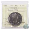 Image 1 : Nickel $1 1972 'Double 1972' ICCS Certified PL-66. Completely doubled reverse