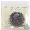 Image 1 : Nickel $1 1977 'Double 977' Detached Jewel FWL ICCS Certified SP-67