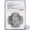 Image 1 : Error: $5 1oz Silver Maple Leaf 'Vancouver Olympics' Rotated Dies NGC Certified MS-66. The coin is r