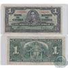 Image 1 : BC-21d. 1937 Bank of Canada $1, Coyne-Towers, 4 digit RADAR, S/N: C/N1682861 in VF Condition. The no