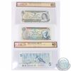 Image 1 : Group Lot of Three 4 digit RADAR Replacement notes. Included is a 1973 $1, a 1972 $5 and a 1986 $5. 