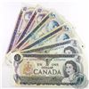 Image 1 : Group Lot of Six Replacement notes from the Bank of Canada multicoloured Series. Prefix's include ($
