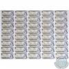 Image 1 : Uncut sheet of 40 x 1973 replacement $1.00 notes, 5 x 8 format with BAX prefix.  The sheet is in AU 