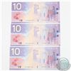 Image 2 : BC-63a-E1-v. 2001 Bank of Canada $10 Ghost Note Error, Knight-Thiessen signatures, S/N: FDT4664748 w