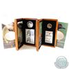 Image 1 : RCM Issue: 2004 $8 Great Grizzly Bear & 2004 Elusive Loon Coin and Stamp Set (outer box is torn) -Ta