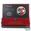 Image 1 : RCM Issue: 2005 Canada Limited Edition Frosted Proof Red Enamel National Flag Proof Silver Dollar (T