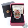 Image 1 : RCM Issue: 2016 Canada $20 Traditional Ukrainian Pysanka (Egg-Shaped) Fine Silver Coin (TAX Exempt).